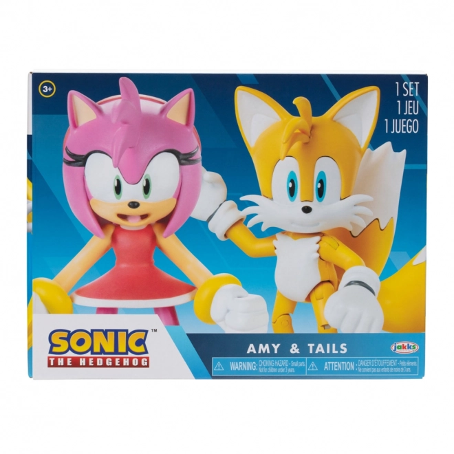 Figurice Sonic 2 kosi Amy + Tails 10 cm