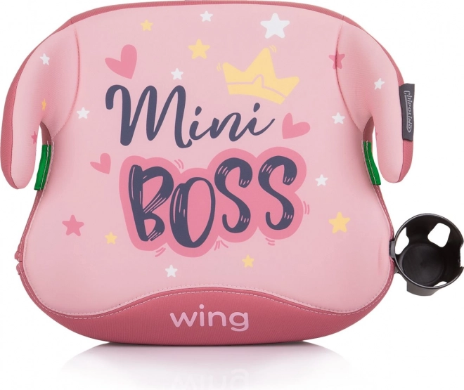 CHIPOLINO Dvigalni sedež Wing i-Size 125-150cm Isofix, Pink Mini BOSS