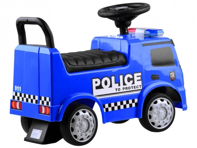 Otroški poganjalec z zvokom Mercedes Antos POLICE modra