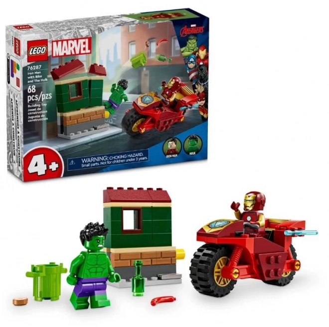 LEGO Marvel Super Heroes 76287 Iron Man z motorjem in Hulk
