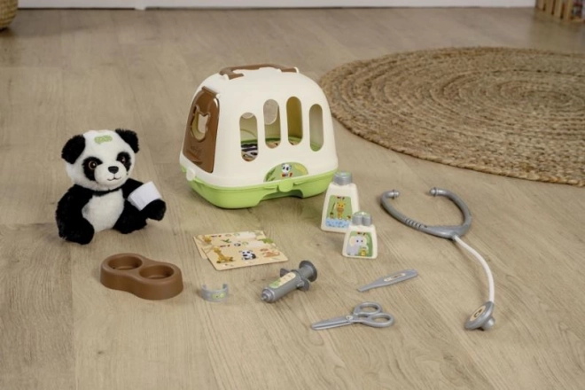 Veterinarska oprema s pando in prenosnim zaboje 2v1