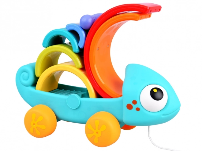 Barviti kameleon igrača montessori 18m+