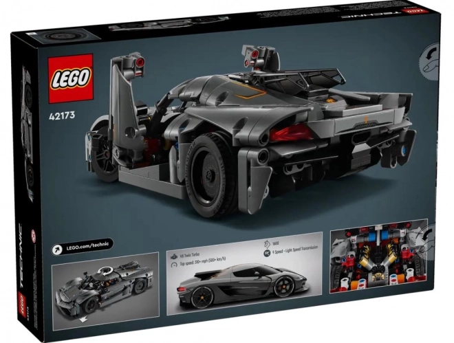 LEGO Technic 42173 Sivo hiperavto Koenigsegg Jesko Absolut