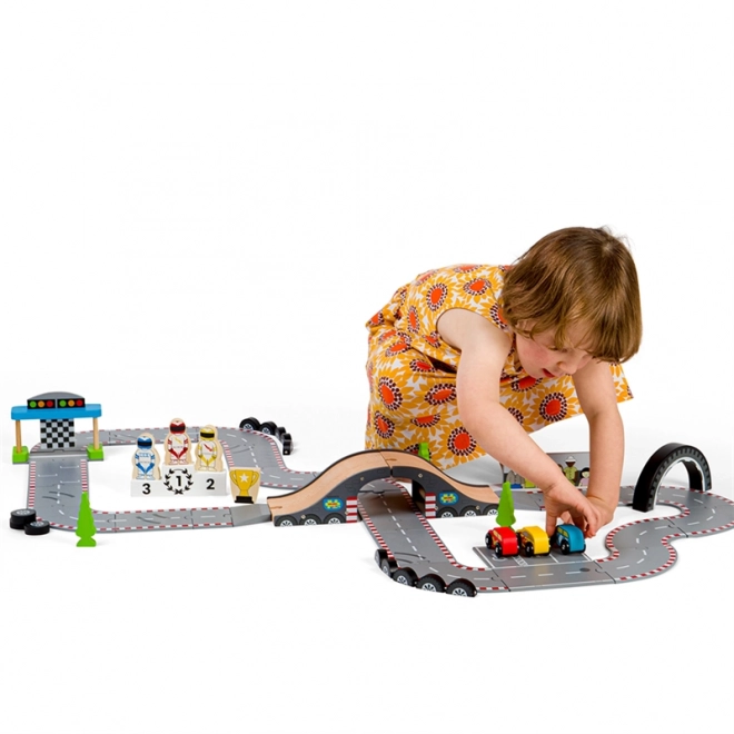 Bigjigs Rail Lesena proga dirkalni dan