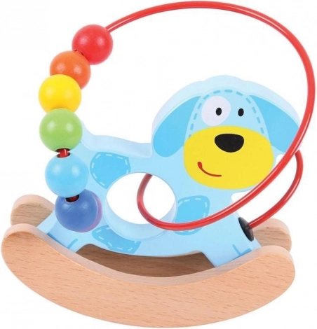 Bigjigs Baby motorični labirint gugalnica kužek (neoriginalna embalaža)