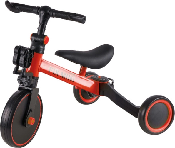Trike Fix Mini otroški poganjalec in trikolesnik 3-v-1 – Rdeča