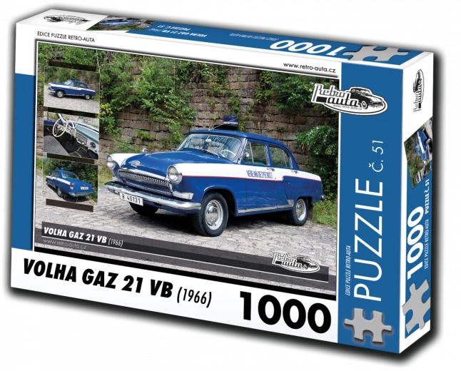 Retro avto sestavljanka Volga Gaz 21 VB 1000 kosov