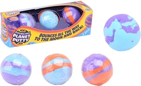 Skakalne penaste žogice Planeti – set 3 kos