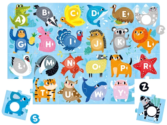 CzuCzu veliki puzzle z luknjo Abeceda