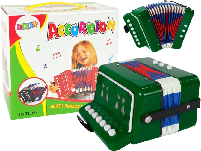 Harmonika za male glasbenike Zelena