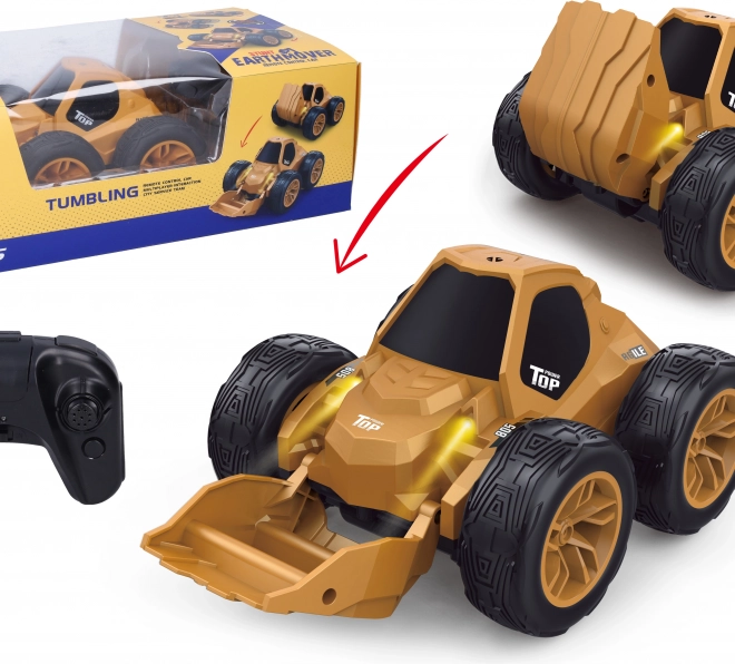 RC buldožer s preklapljanjem na daljinsko upravljanje 20 cm