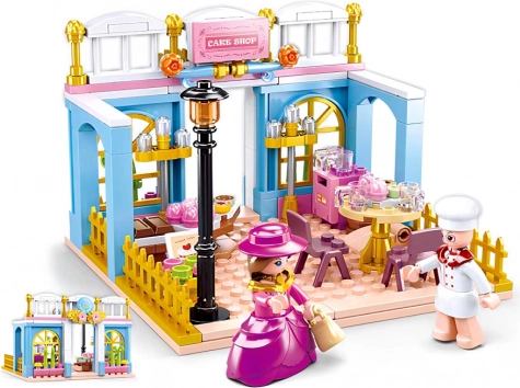 Gradbeni set Sluban Girl's Dream Village – starinska pekarna