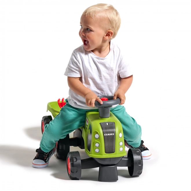 Falk otroški traktor Claas 470 Arion zelen z prikolico in kompletom za pesek