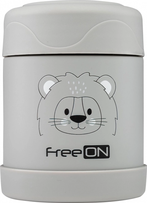 FreeON Termovka za hrano nerjaveče 350 ml siva
