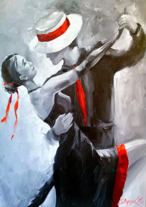 Uživajte v sestavljanki Naš tango, 1000 koščkov