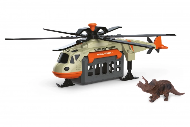 Helikopter z dinozavrom in efekti 39 cm