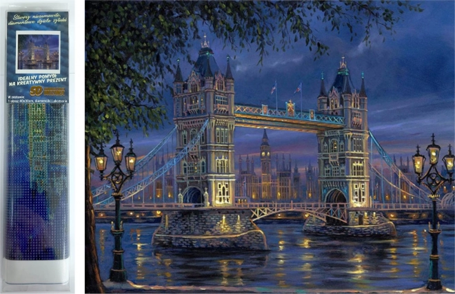 Diamantna mozaika - nočni London