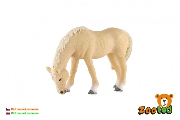 Domača palomino kobila iz plastike 13cm v vrečki