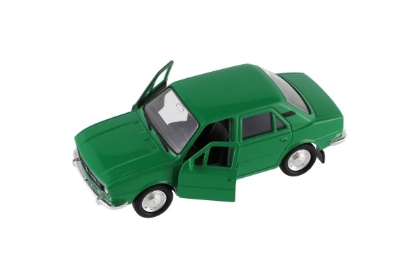 Auto Welly Škoda 105L kov/plast 11cm 1:34-39 na prosti tek 4 barve v škatli 15x7x7cm