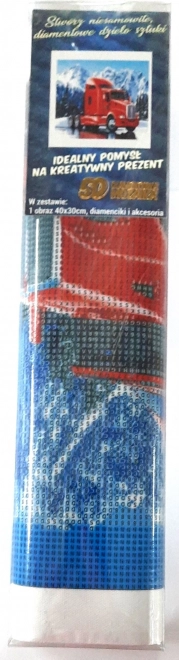 Norimpex diamantno slikanje Rdeči kamion Kenworth 30x40 cm
