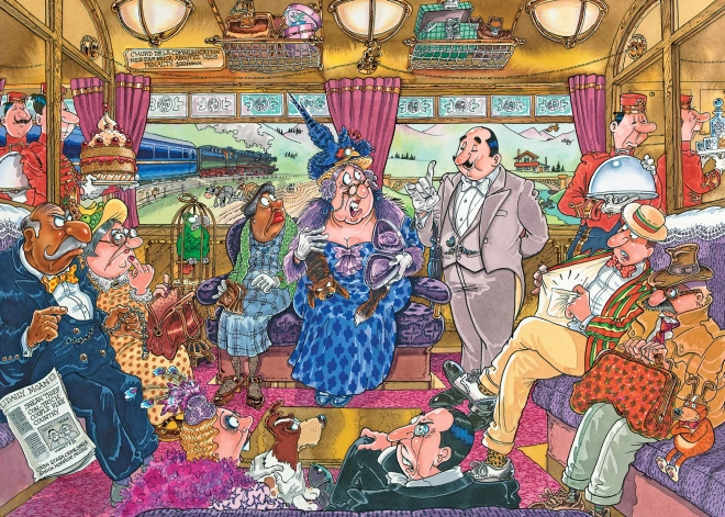 Jumbo Puzzle Wasgij Mystery 9: Veliki vlakovni rop 1000 kosov