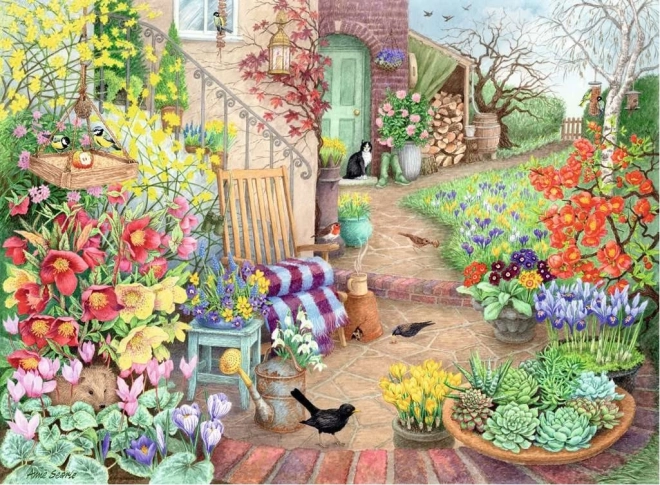 RAVENSBURGER Puzzle Čudoviti vrtovi 4x500 kosov