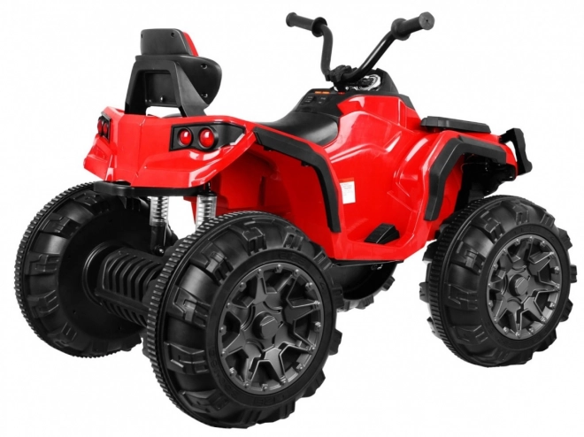 Štirikolesnik ATV 2,4GHz na baterijo za otroke Rdeča + Daljinsko upravljanje + EVA kolesa + MP3 radio + Počasen zagon