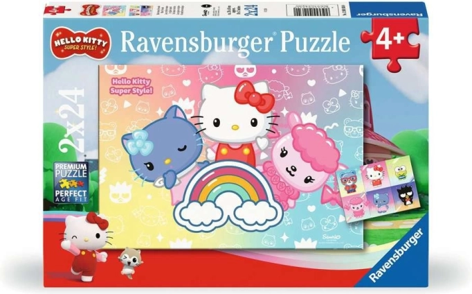 Sestavljanka 2×24 kosov HELLO KITTY