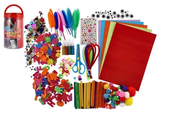 Ustvarjalni komplet za otroke v plastični škatli 12 × 21 × 12 cm
