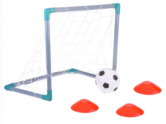 Nogometni gol za otroke s pripomočki