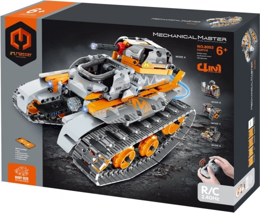 Gradbeni komplet iM.MASTER programabilni gosenični tank 4v1 RC 2,4 GHz, 554 delov
