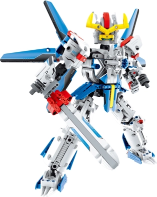 Komplet za sestavljanje Robot Modri 30 cm