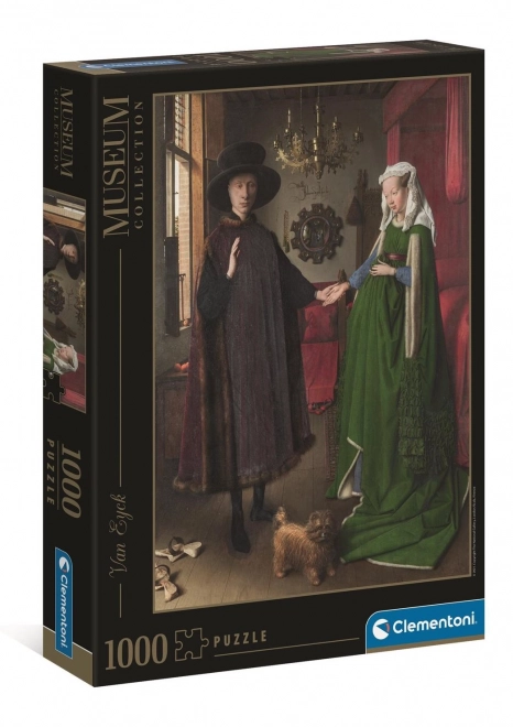 CLEMENTONI Puzzle Muzejska zbirka: Poroka zakoncev Arnolfini (1434) 1000 kosov
