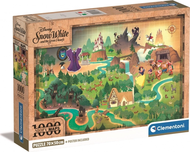 Puzzle Story Maps: Sneguljčica 1000 kosov