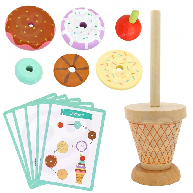 Montessori sladoledi Woopie Green leseni