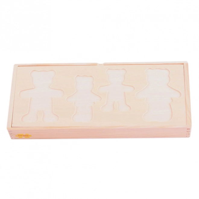 Bigjigs Toys Medvedova družina oblačilni puzzle