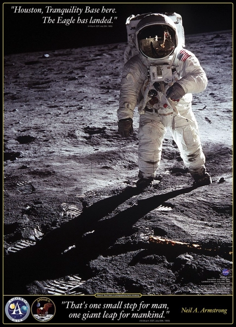 Sestavljanka Neil A. Armstrong: Prvi koraki na Luni 1000 koščkov