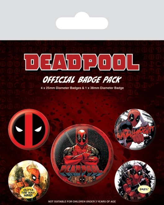 Set značk Deadpool