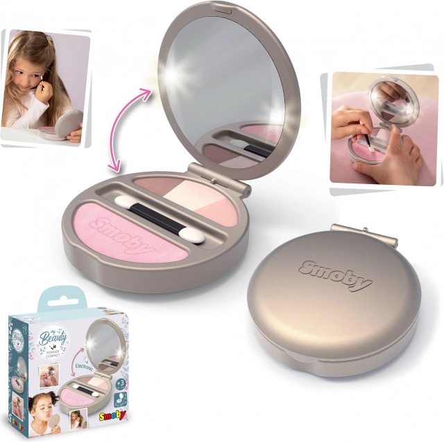 Smoby My Beauty Kompaktna pudrnica z ogledalcem in lučko