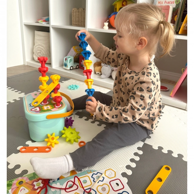 Woopie Green Konstrukcijski Box Motorični Montessori 12v1