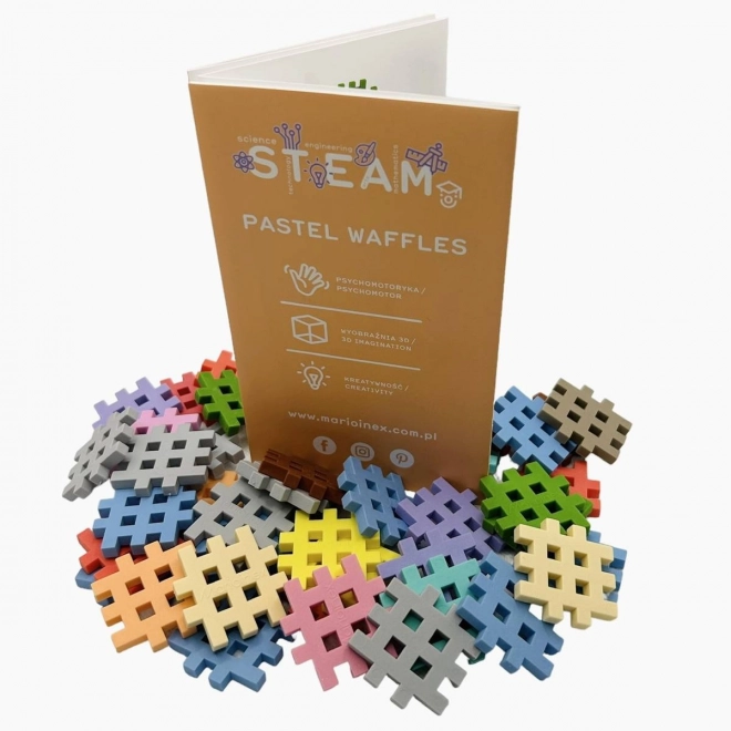 Konstrukcijske kocke Waffle mini pastel 500 kosov