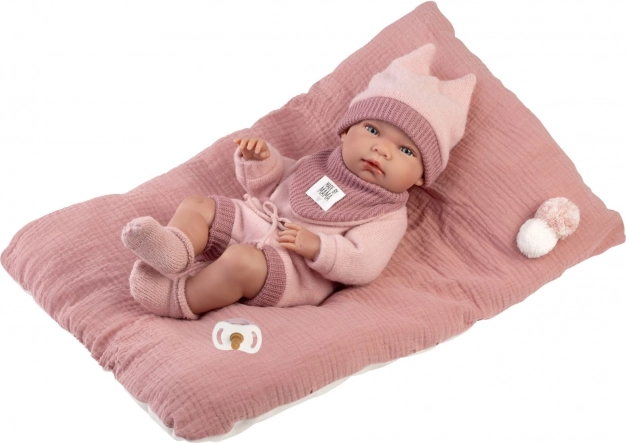 Realistična dojenčica New Born Punčka s celovinilnim telesom 40 cm