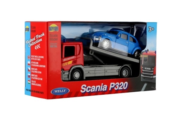 Welly Scania P320 vlečno vozilo in avto
