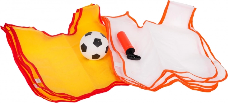 Veliki nogometni gol s pripomočki za otroke