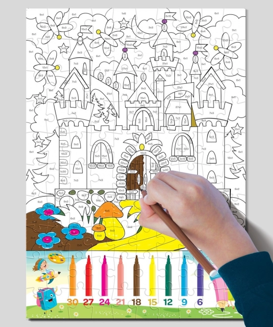 Barvna sestavljanka ART PUZZLE Množenje 100 kosov