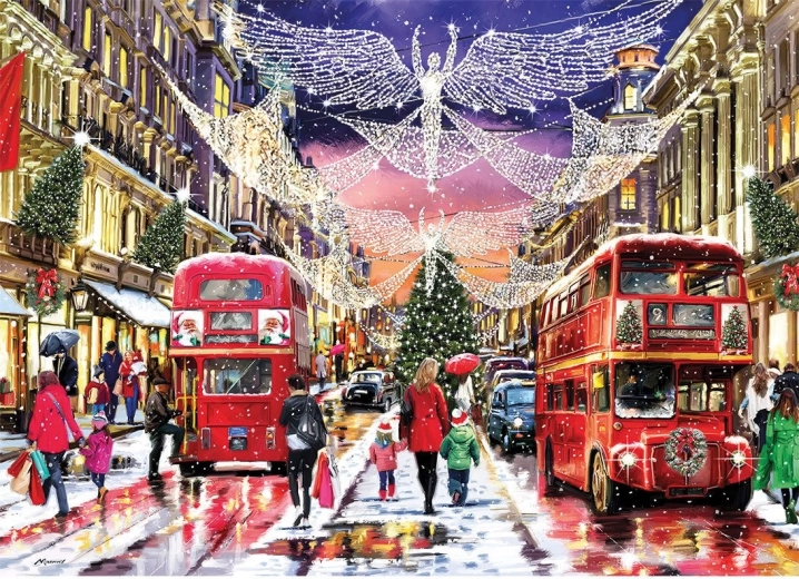 Sestavljanka Božična Regent Street XL 500 kosov GIBSONS