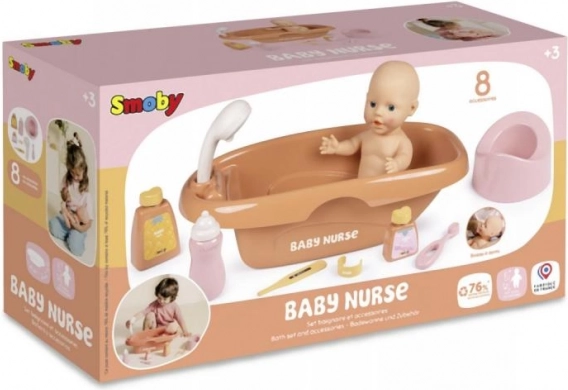 Banjica za punčke Baby Nurse s priborom