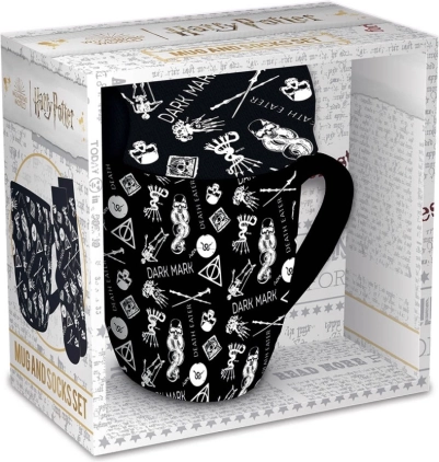 Harry Potter ženski darilni set – skodelica in nogavice