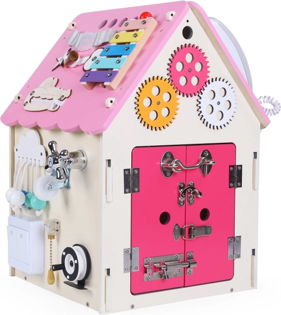 Aktivnostna hiška za otroke 2Kids Toys – Rožnata