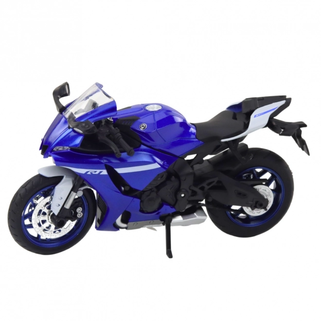 Kovinski športni motocikel moder R1 1:12